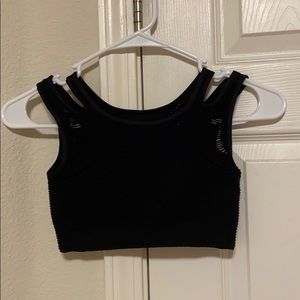 black crop top